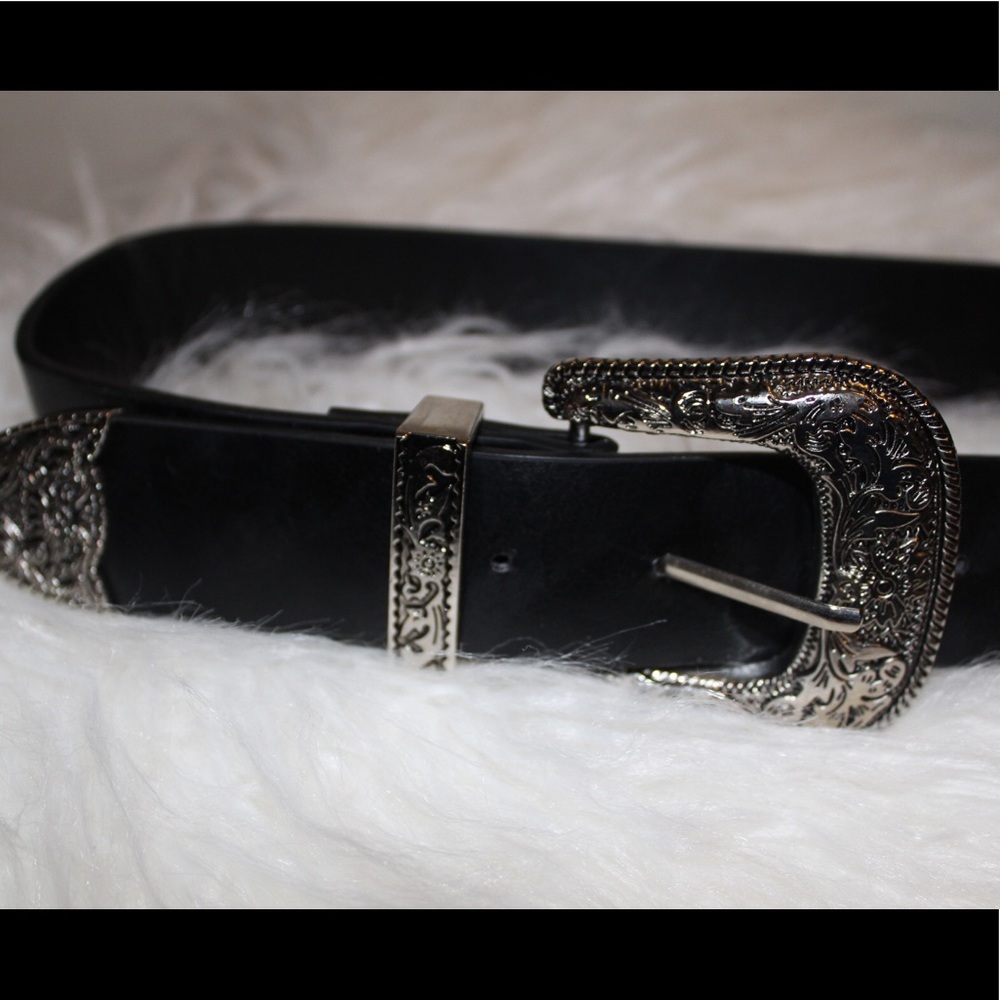 Western Style Double Buckle Belt